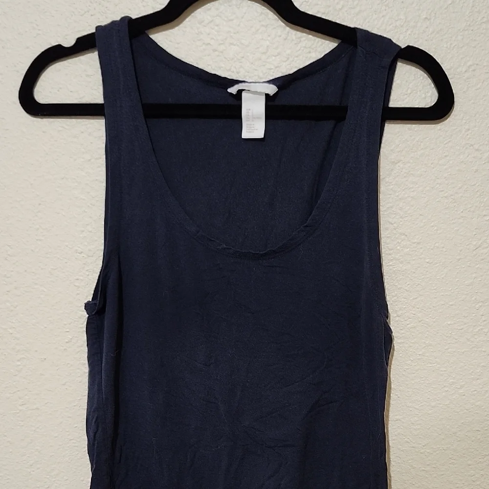 H&M Blue Fitted Tank Top - Picture 3 of 6